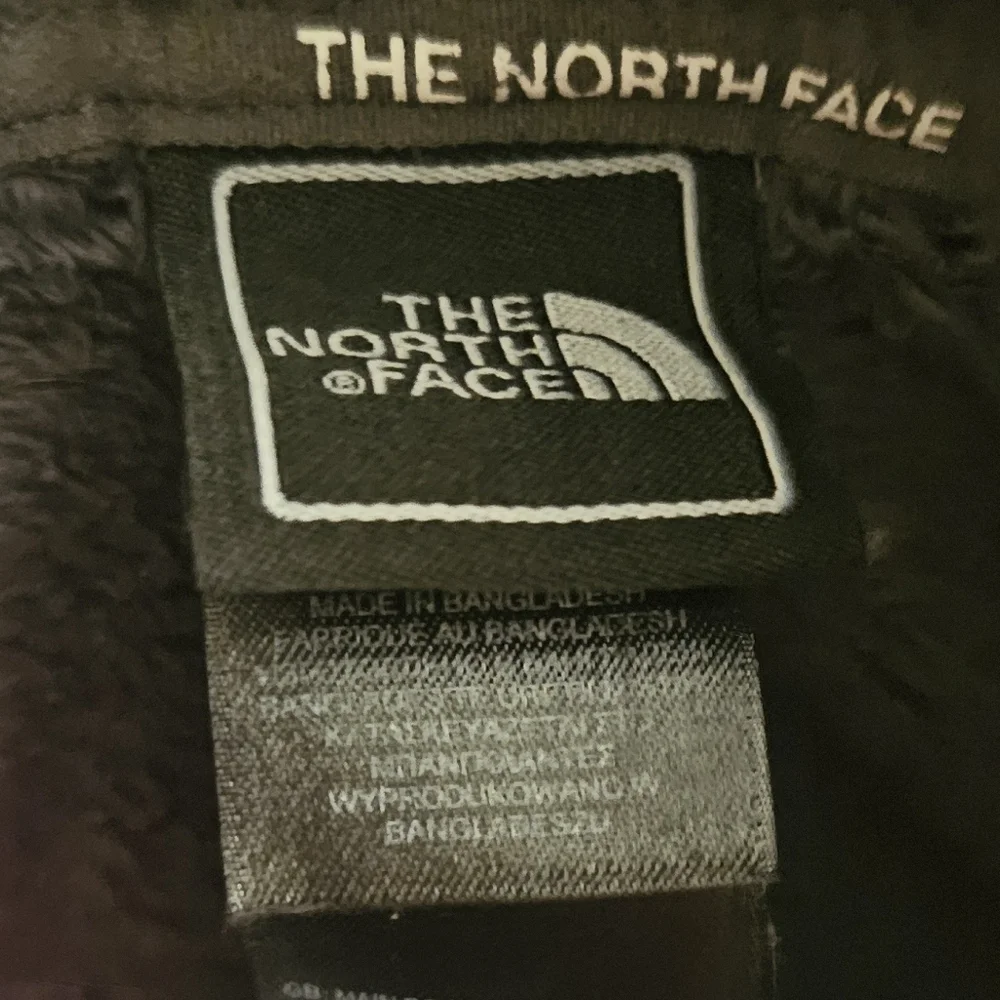 The North Face Dark Suave Oso Gray Sherpa/Fleece Full Zip Hooded Jacket Sz XL 18